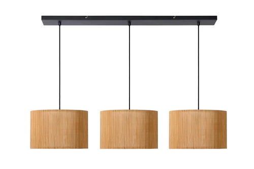 Lucide MAGIUS - Pendant light - 3xE27 - Natural - turned off